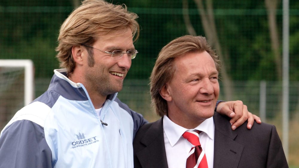 Alte Bekannte: J&#252;rgen Klopp und Harald Strutz.