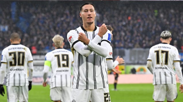 Sicherte sich den 1. Platz in der Rangliste der Zweitliga-Stürmer: Younes Ebnoutalib