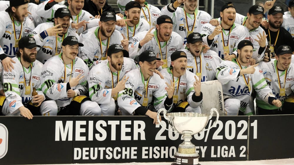 DEL2-Meister und sportliche Aufsteiger in die DEL: Die Bietigheim Steelers. 