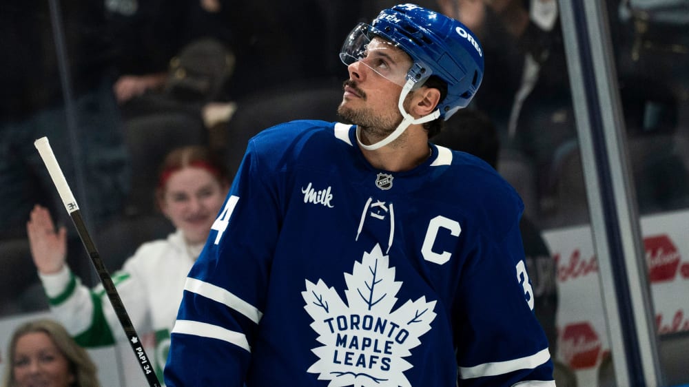 Neuer Blickwinkel? Auston Matthews führt die Toronto Maple fortan als Kapitän an.