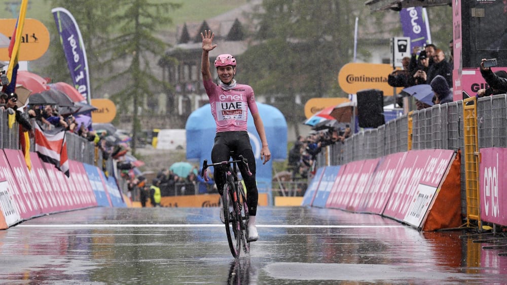 Tadej Pogacar holte sich bereits seinen fünften Tagessieg des diesjährigen Giro.