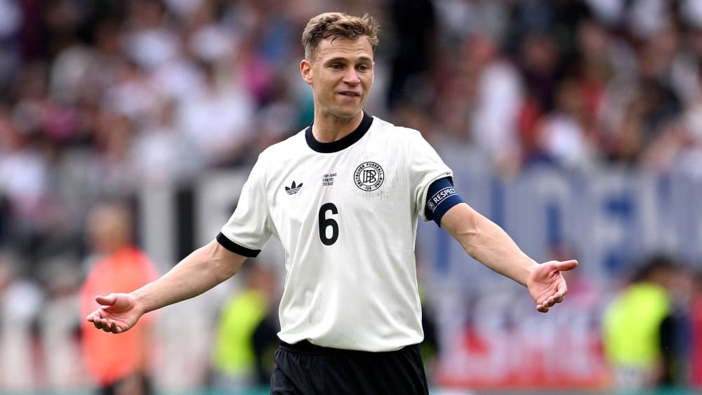 Hier noch im Dress der Nationalelf muss Joshua Kimmich schon am Sonntag wieder für den FC Bayern ran.