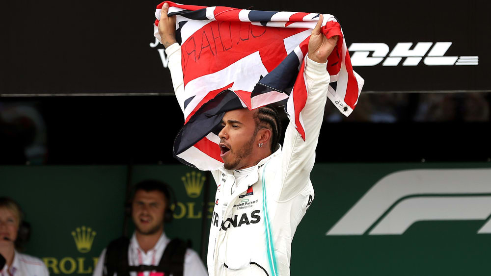 Silverstone-Rekordsieger: Der Brite Lewis Hamilton setzt sich beim Heimrennen durch. 