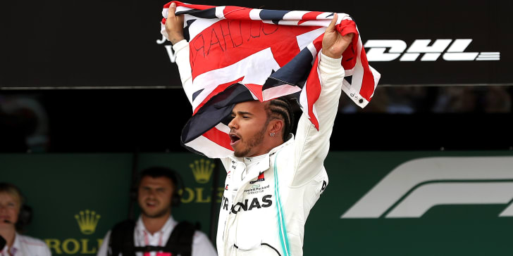 Silverstone-Rekordsieger: Der Brite Lewis Hamilton setzt sich beim Heimrennen durch. 