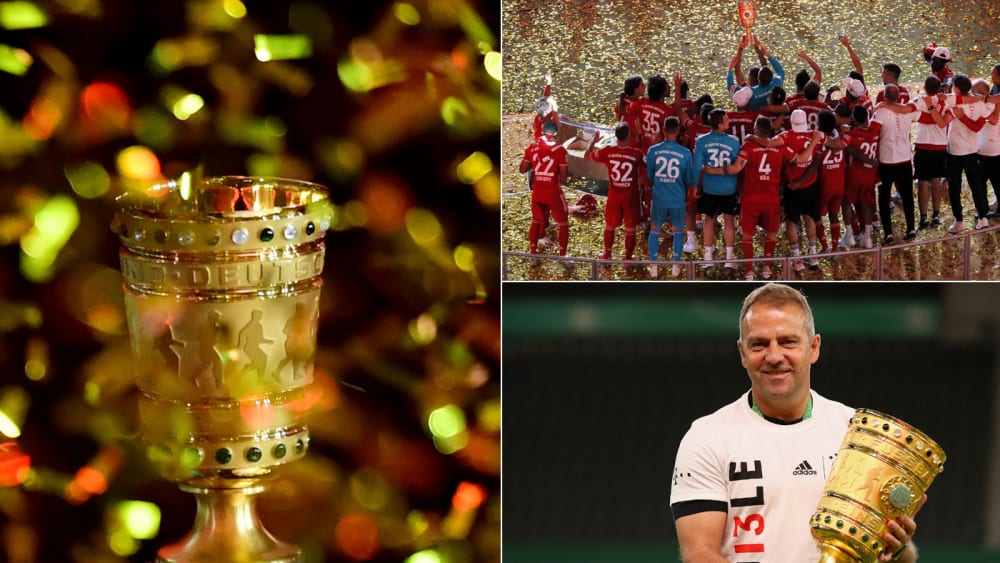 Der FC Bayern feiert den Gewinn des DFB-Pokals 2020.