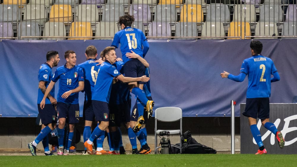Die italienische U 21 konnte im dritten Gruppenspiel zum ersten Mal einen Sieg feiern.