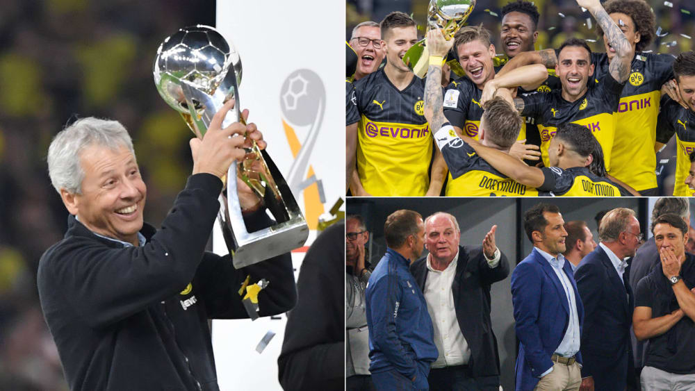 Borussia Dortmund ist dank der Treffer von Paco Alcacer und Jadon Sancho Supercup-Sieger. Im Duell der beiden Favoriten auf den deutschen Meistertitel setzte sich der BVB durch - und feierte ausgelassen nach dem Abpfiff.