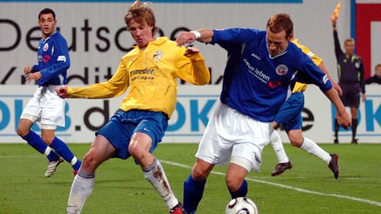 Trafen einst in der 2. Bundesliga aufeinander. Hansa Rostock und Carl Zeiss Jena.