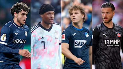 Kjell Wätjen, Julien Duranville, Cole Campbell und Diant Ramaj