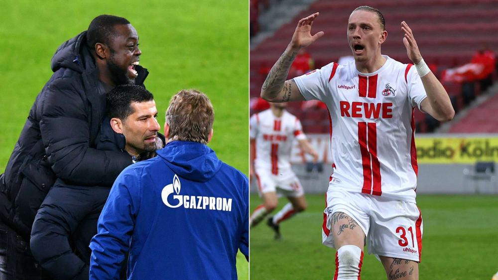 Gefühlswelten: Schalke darf mal wieder jubeln, während Köln fassungslos ist.