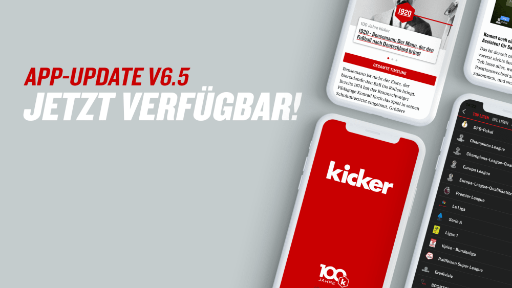 App Update V6 5 Jetzt Verfugbar Kicker