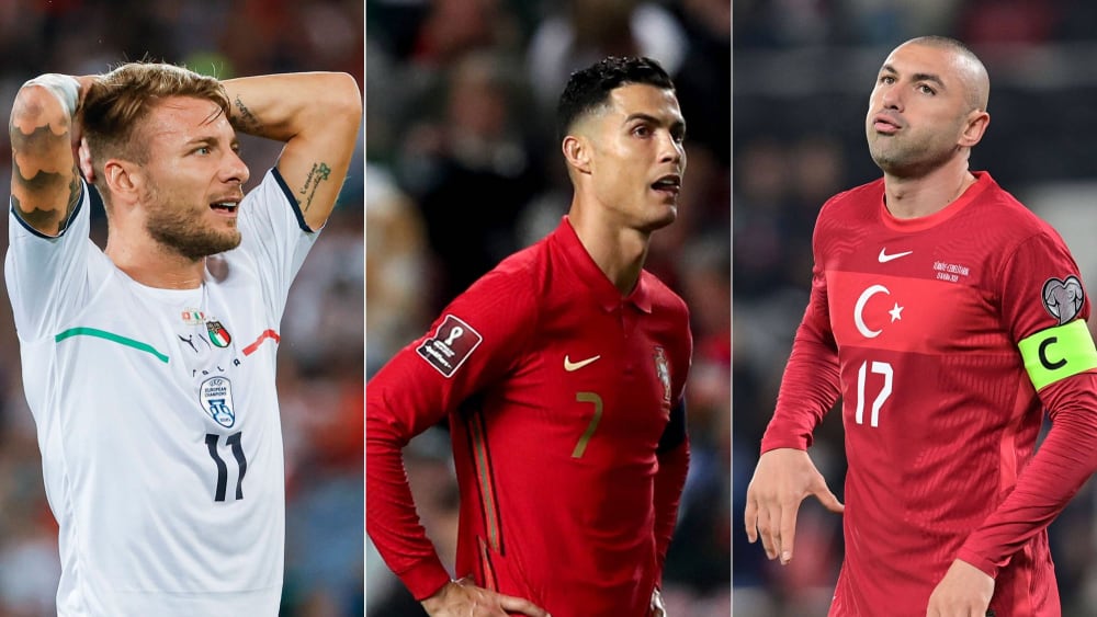 Who is at the World Cup?  Ciro Immobile, Cristiano Ronaldo or Burak Yilmaz.