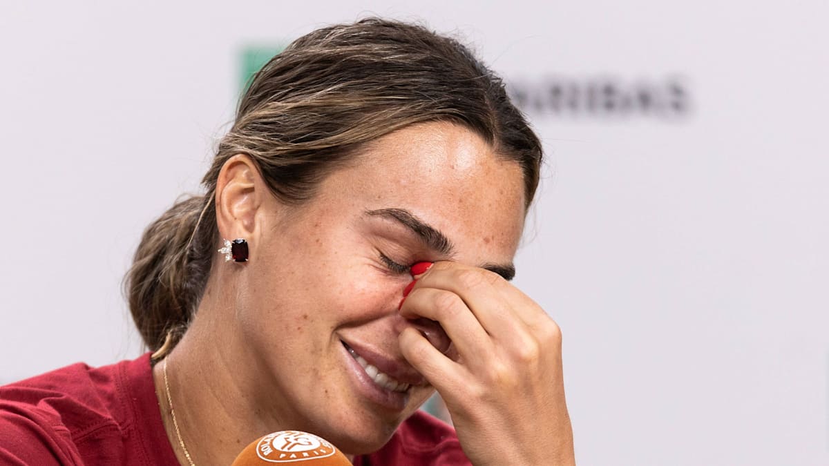 Sabalenka den Tränen nahe: 