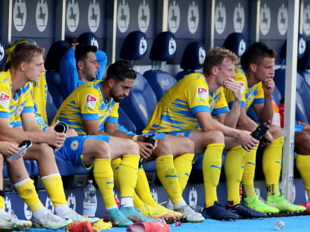 Betretene Mienen: Eintracht Braunschweig hat in dieser Saison noch kein einziges Tor geschossen.