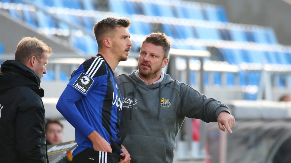 Hatten erhöhten Redebedarf: Maurice Deville und Lukas Kwasniok.