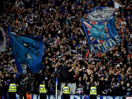 Always great support: Glasgow Rangers fans.