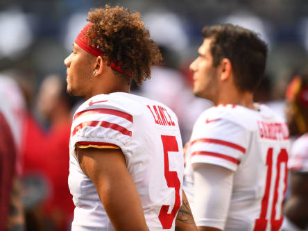 Trey Lance, Jimmy Garoppolo