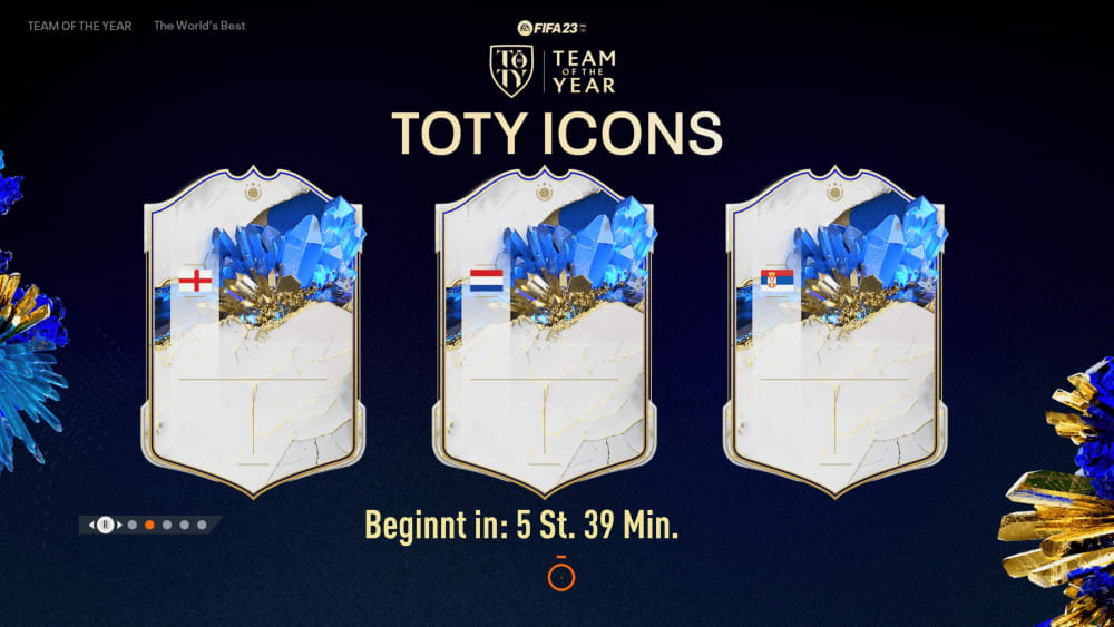 TOTY Icons Ladebildschirm