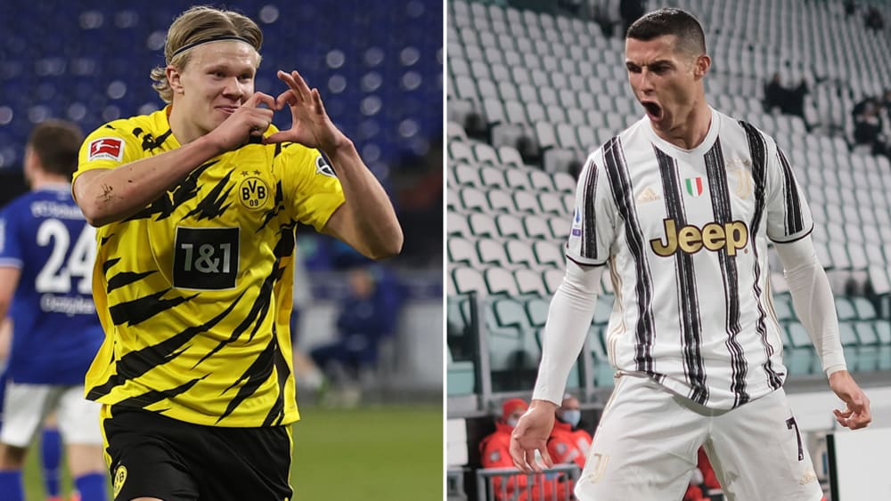Bauten ihr Torkonto aus: Erling Haaland und Cristiano Ronaldo.