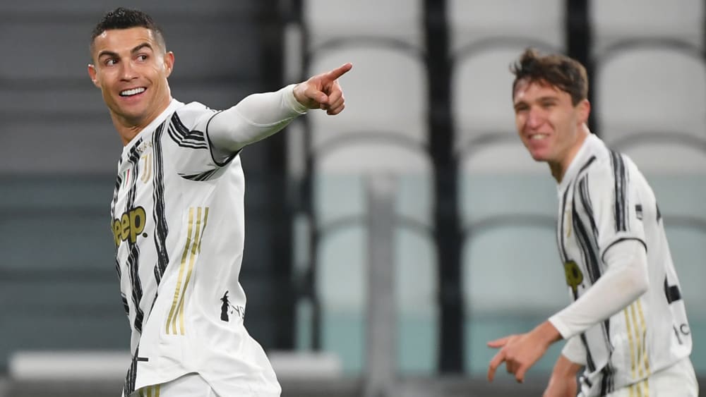 Gute Laune: Cristiano Ronaldo traf zum 1:0.