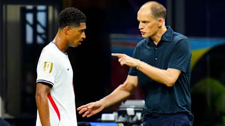 Kein Vater-Sohn-Verh&auml;ltnis: Thomas Tuchel (re.) und Jude Bellingham