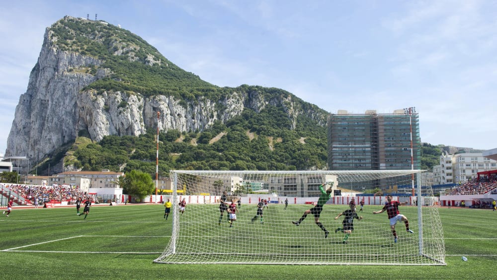 Heimstätte eines Rekords: Das Victoria Stadium in Gibraltar.
