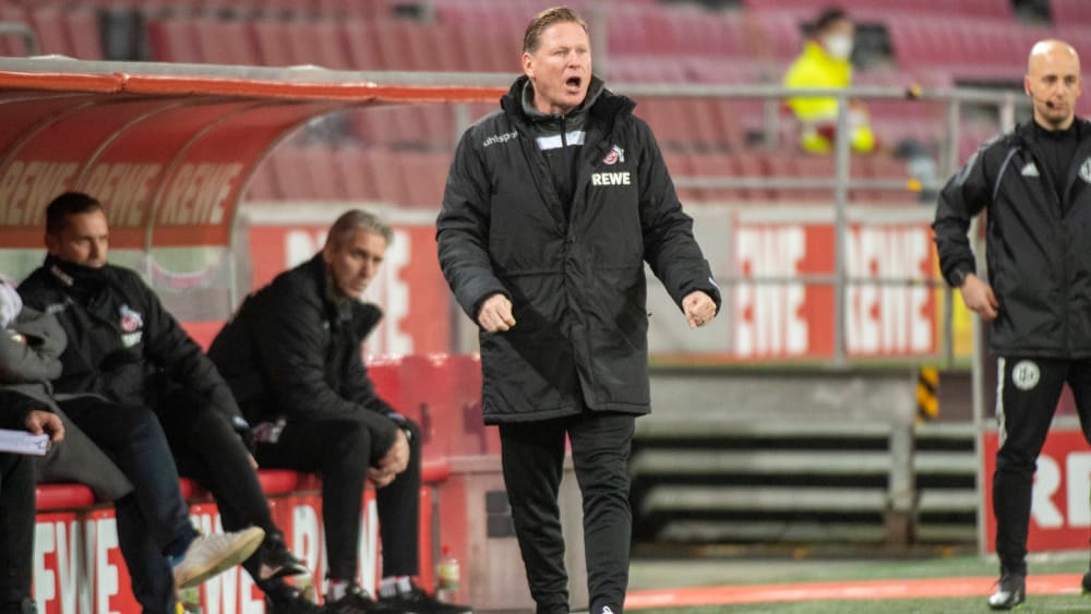 Er sah mit dem Effzeh kein Land gegen Leverkusen: Kölns Trainer Markus Gisdol.