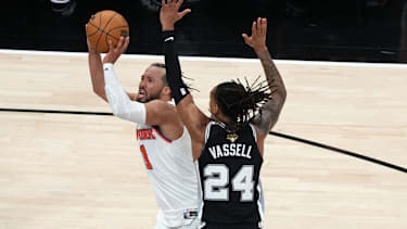 Jalen Brunson überragte in Spiel 1 gegen die San Antonio Spurs.