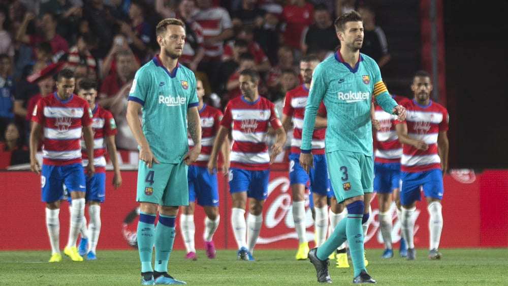 Rückschlag: Rakitic, Piqué & Co. in Granada.
