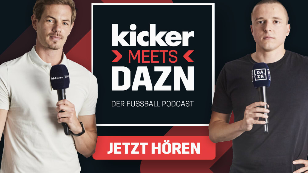 Analysieren die Hinrunde bei "kicker meets DAZN": Alex Schlüter und Benni Zander.