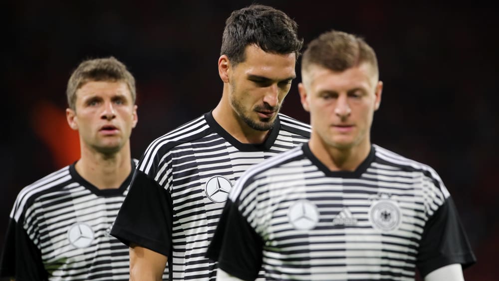 In der Nationalmannschaft zuletzt nicht mehr zusammen: Toni Kroos, Mats Hummels und Thomas Müller.