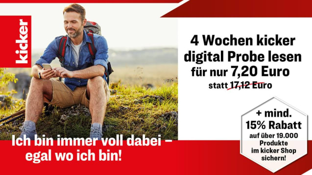 Jetzt den kicker digital Probe lesen!