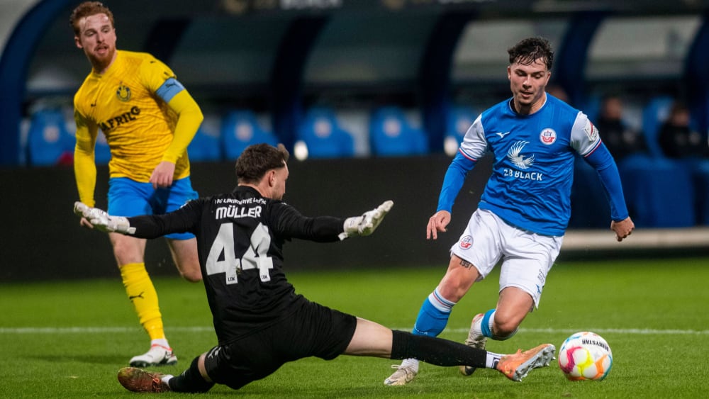 Lok hält Rostock auf Distanz Zwickau verpasst Sieg kicker