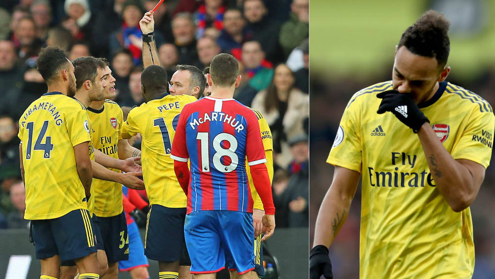 Traf früh zur Führung und flog später vom Platz: Arsenal-Kapitän Pierre-Emerick Aubameyang.