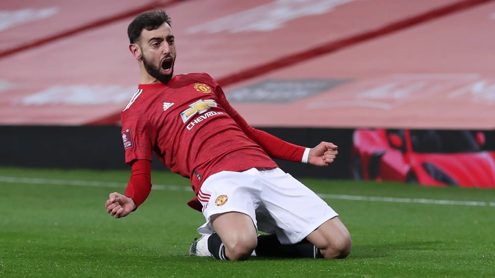 Kam, sah und traf: Manchester Uniteds Leistungsträger Bruno Fernandes.