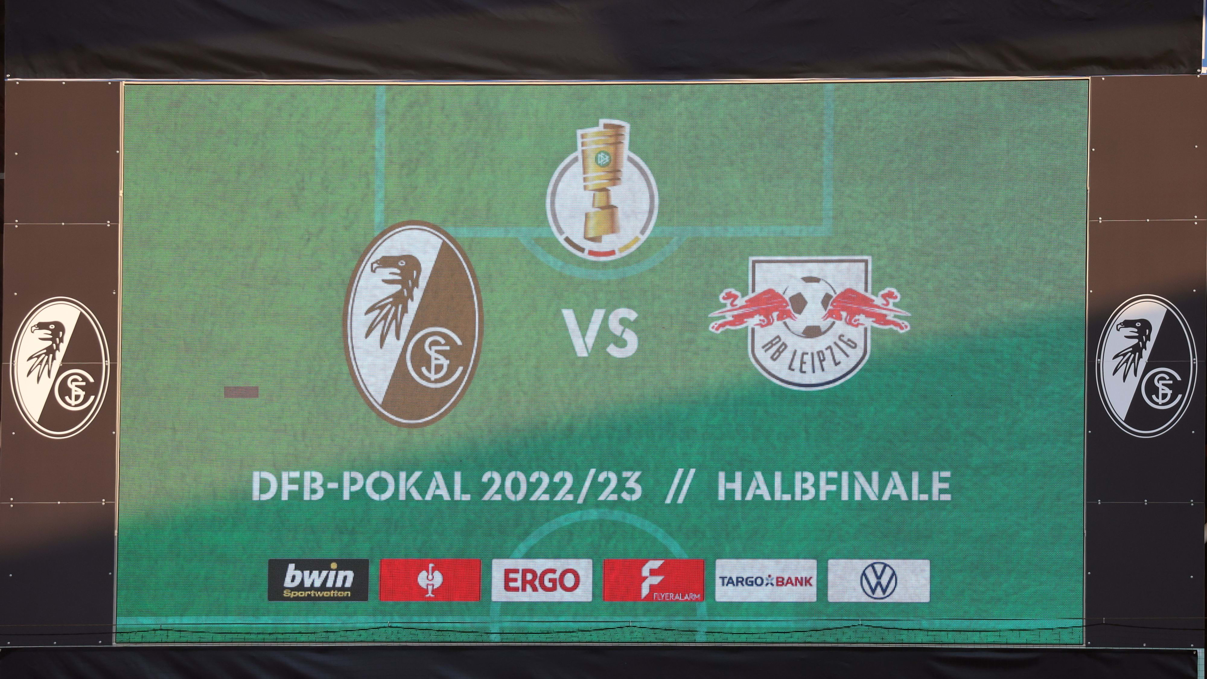 Liveticker SC Freiburg - RB Leipzig 15 Halbfinale DFB-Pokal 2022/23 