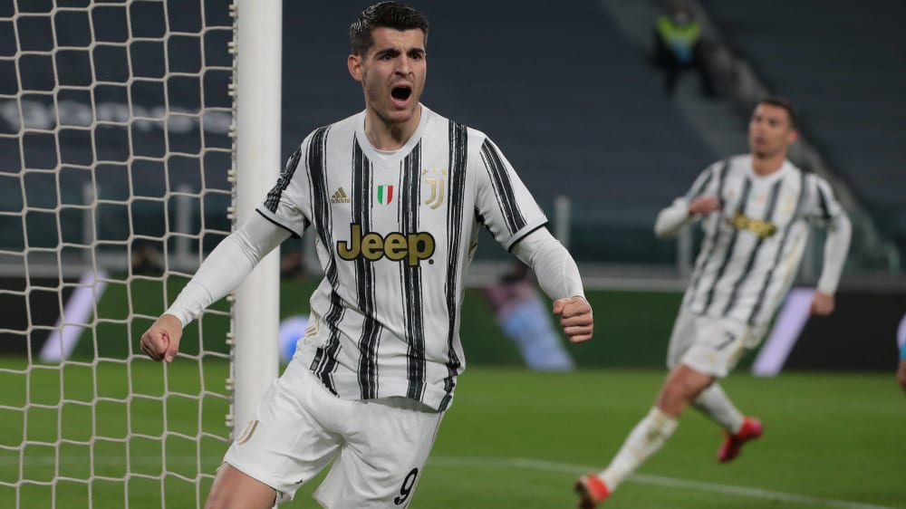 Erzielte unmittelbar nach seiner Einwechslung das 1:0 für Juventus: Alvaro Morata.