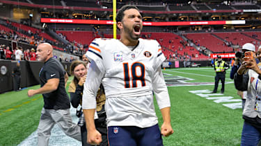 Caleb williams in einem NFL-Spiel für die Chicago Bears