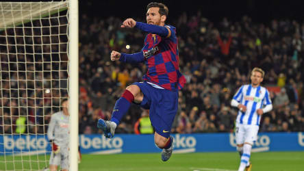 Lionel Messi entschied das Spiel gegen Real Sociedad