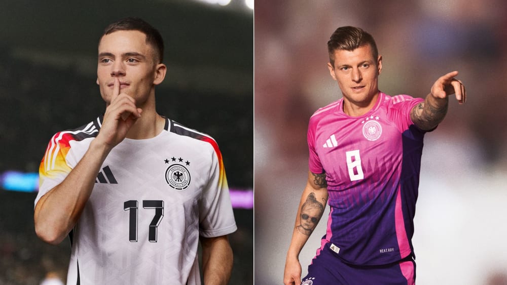 DFB pr sentiert Heim und Ausw rtstrikot f r EM 2024 kicker