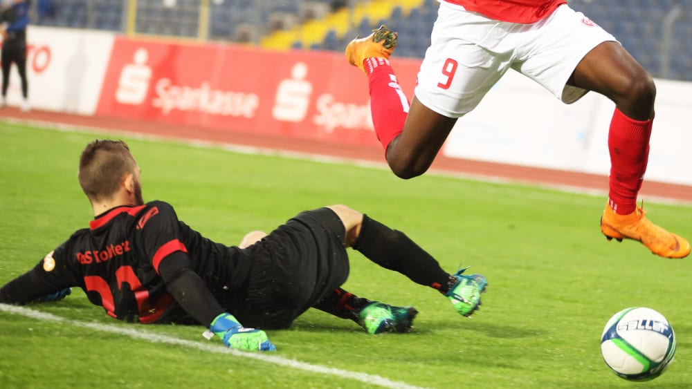 Keeper Safet Husic - hier im Koblenzer Trikot - hält wieder für Engers.