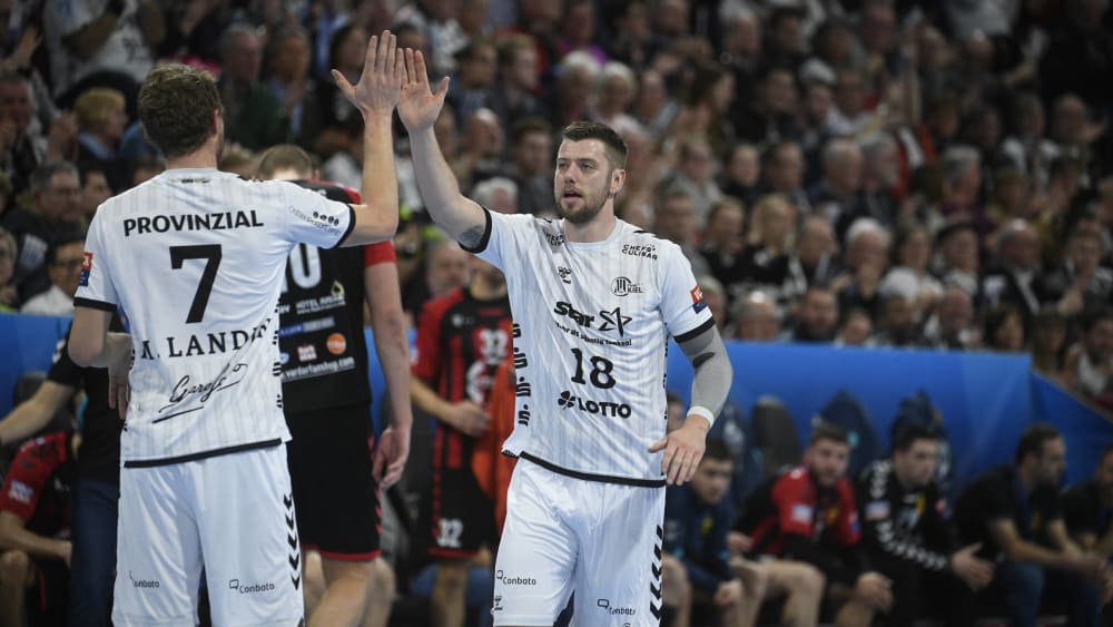 Bester Werfer gegen Skopje: Niclas Ekberg (re.).