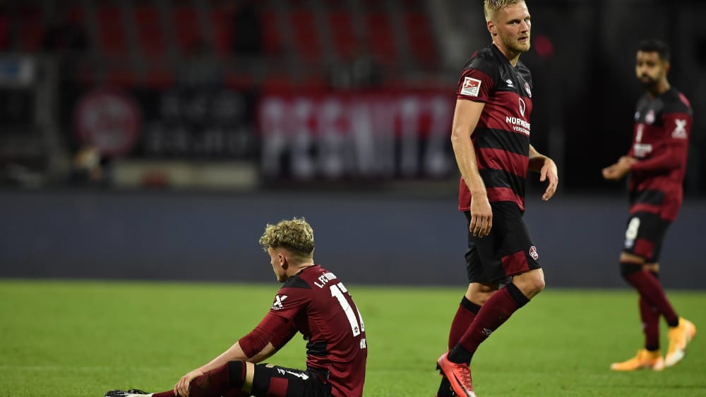 Bittere Schlusspointe: Der 1. FC Nürnberg musste sich am Montagabend durch ein Gegentor in der Nachspielzeit geschlagen geben.