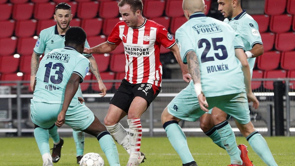 Mario Götze traf zum zwischenzeitlichen 2:0 für Eindhoven.