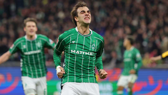 Erstes Tor im Werder-Trikot: Neuzugang Jovan Milosevic.