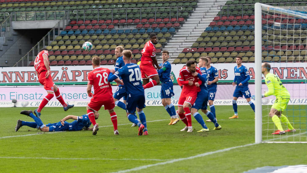 Brachte die Düsseldorfer in Führung: Luka Krajnc (li.).
