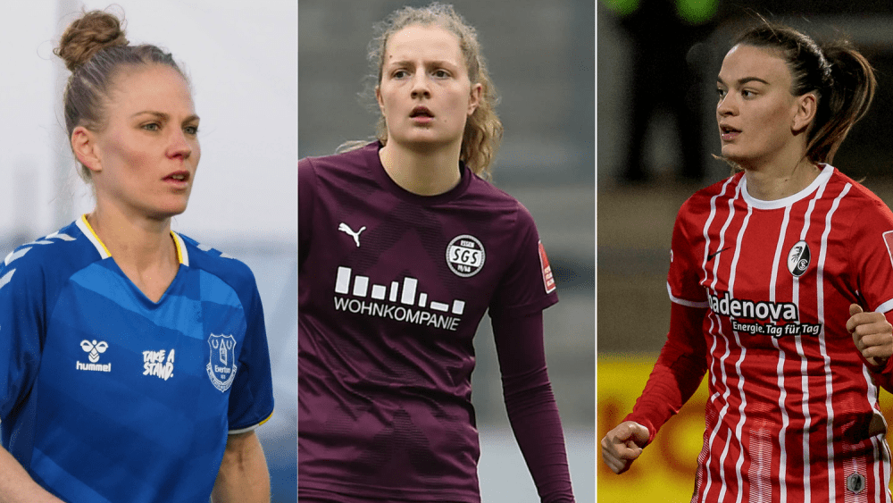 Auch Leonie Maier, Nina Räcke und Riola Xhemaili (v. li.) haben sich schon ein neues Team für die Saison 2023/24 ausgesucht.