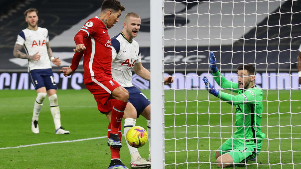 Aus kurzer Distanz keine Mühe: Roberto Firmino erzielte quasi mit dem Pausenpfiff das 1:0 für Liverpool.