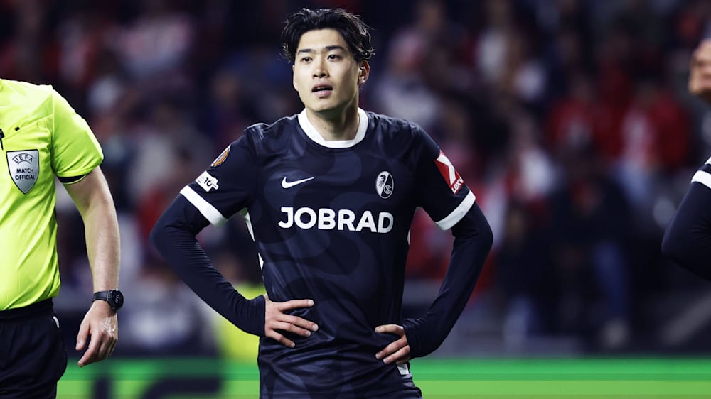 Auch Yuito Suzuki konnte Freiburgs späte Pleite in Braga nicht verhindern.