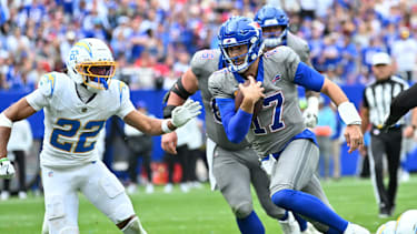 Sep 27, 2026; Orchard Park, New York, USA;  Buffalo Bills quarterback Josh Allen (17) carries the ball in the second half against the Los Angeles Chargers at New Highmark Stadium.  Mandatory Credit: Mark Konezny-Imagn Images